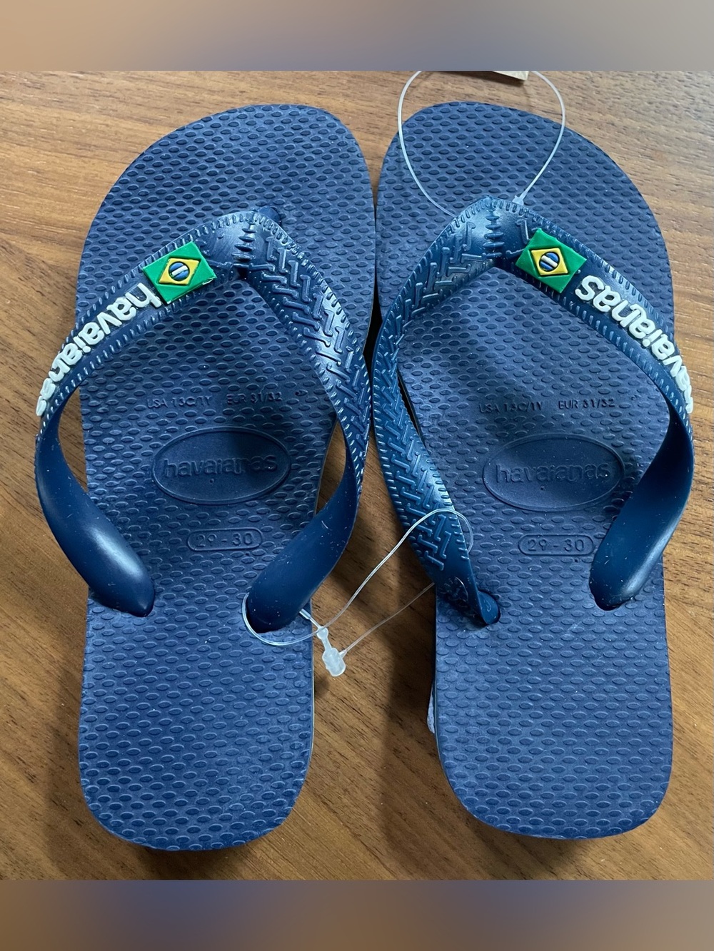 Havaianas Navy Officially Licensed Sz 13 Made In Brazil Flip Flops